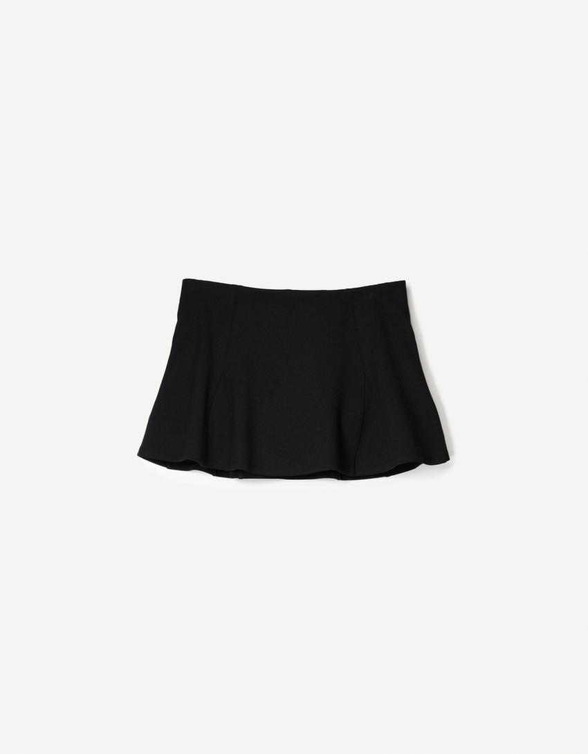 Fustă mini-Negru-4