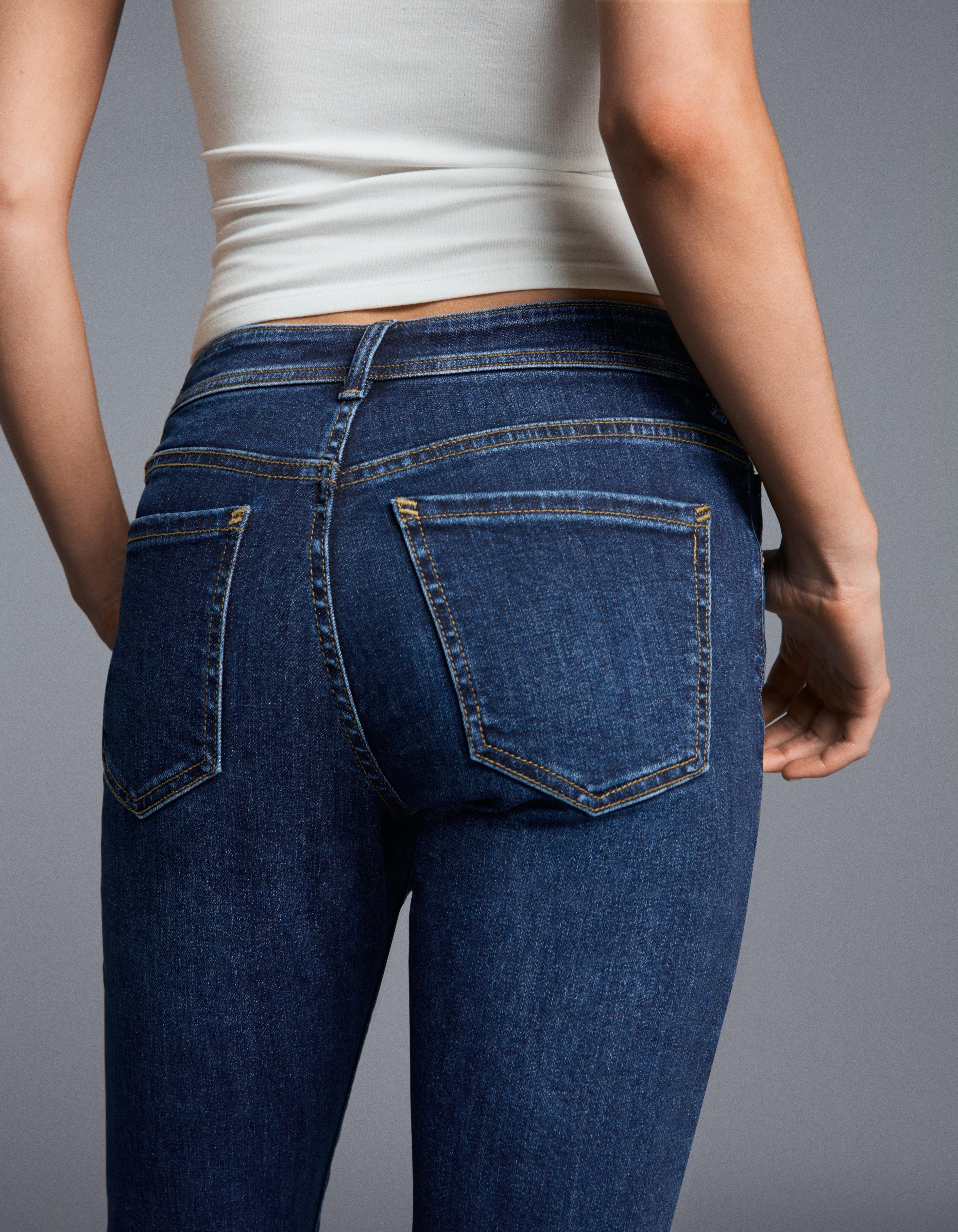 High-waist skinny jeans — Blue