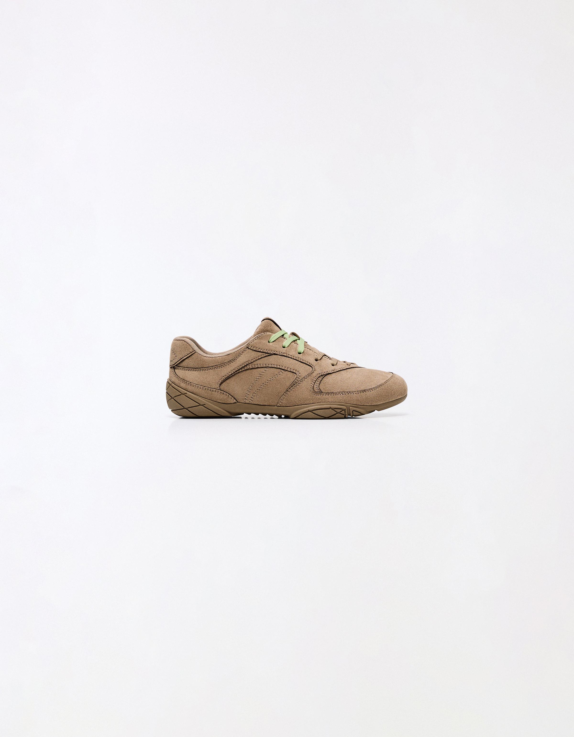 Flat sole trainers — TAUPE