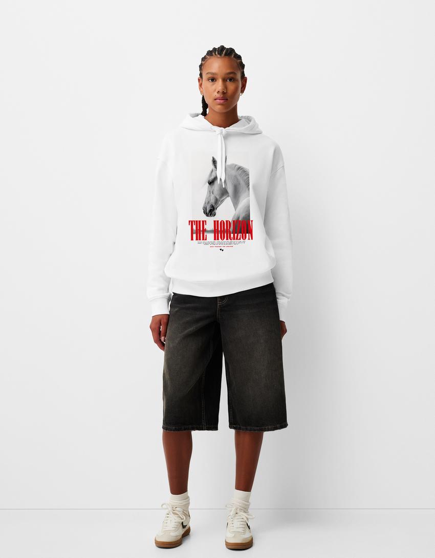 Sweat Capuche Oversize Homme Bershka