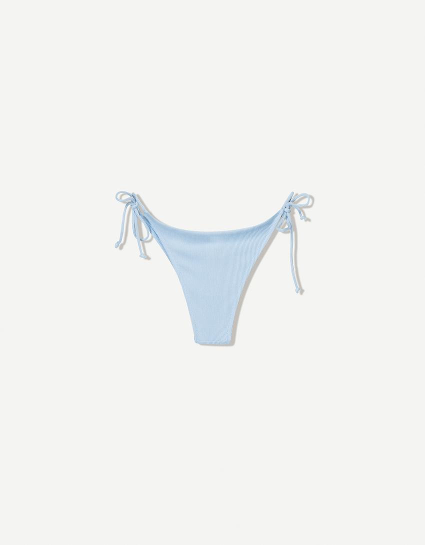 Dokulu bikini altı-Mavi-4