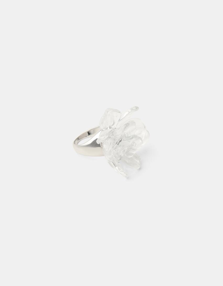 Bague fleur-Blanc-4