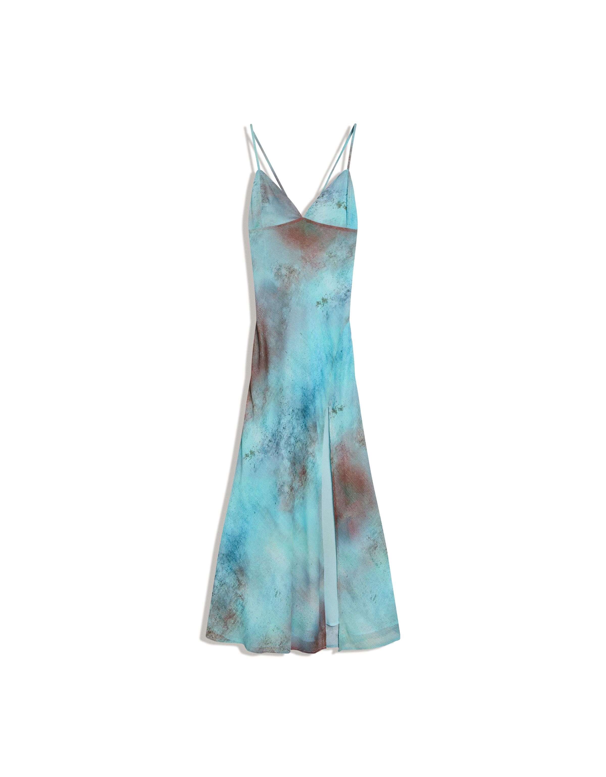 Midi desenli elbise - Görsel 17