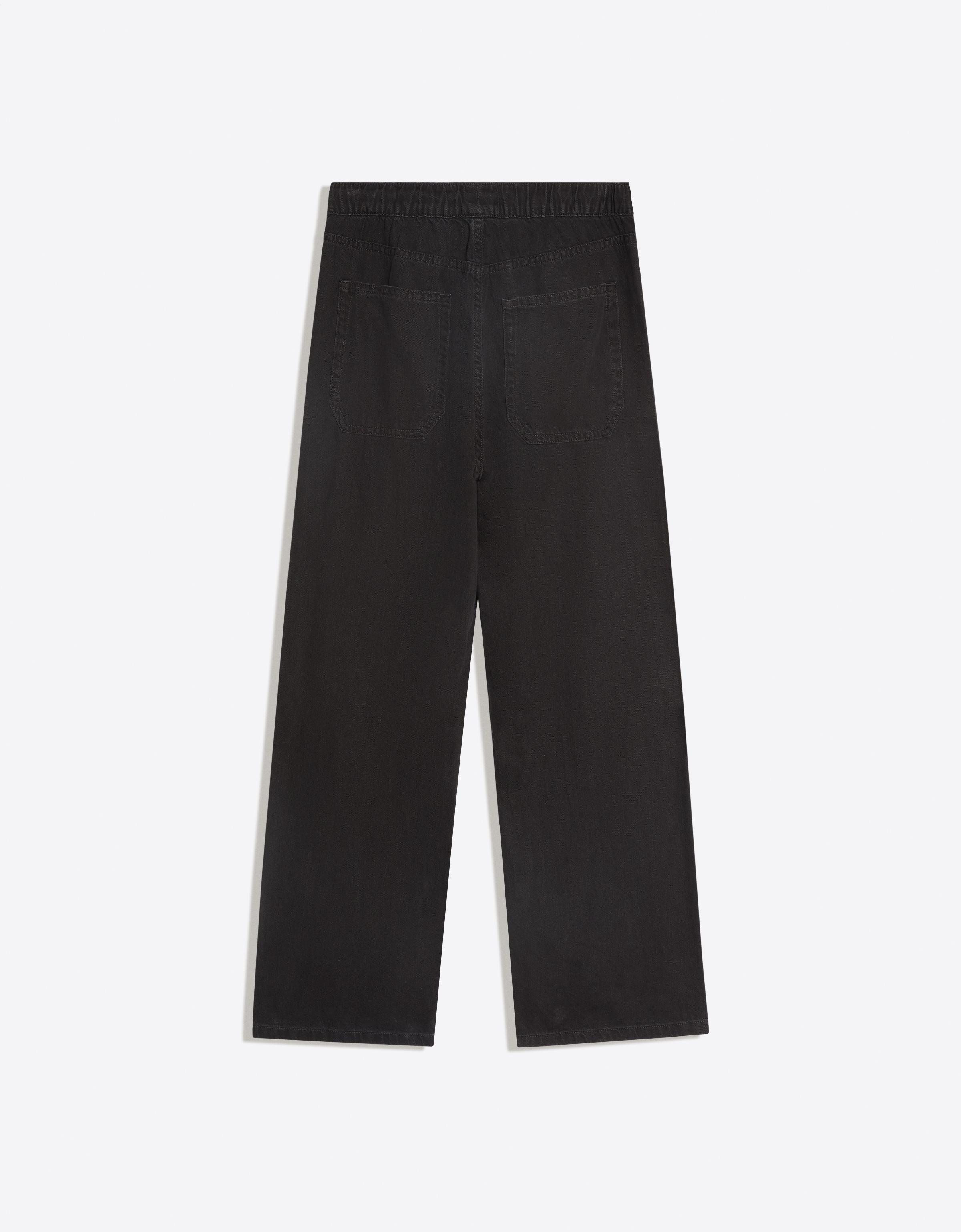 Straight jogger jeans — Black