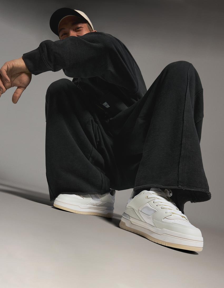 Zapatillas volumen piezas-Blanco