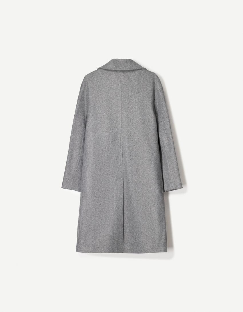 Long soft coat-Grey