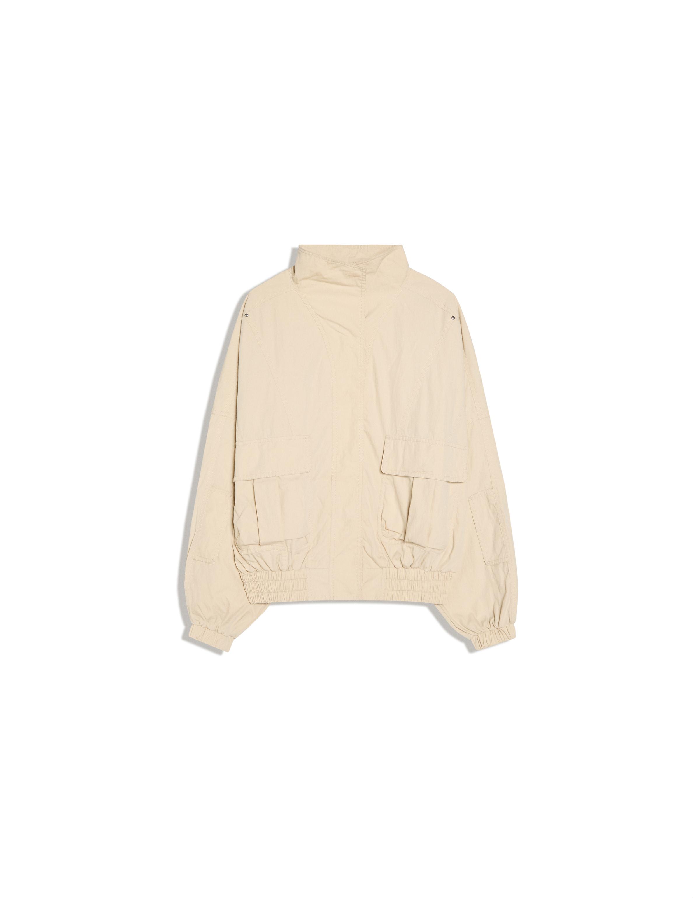 MARINA SENA oversize pocket jacket — Beige
