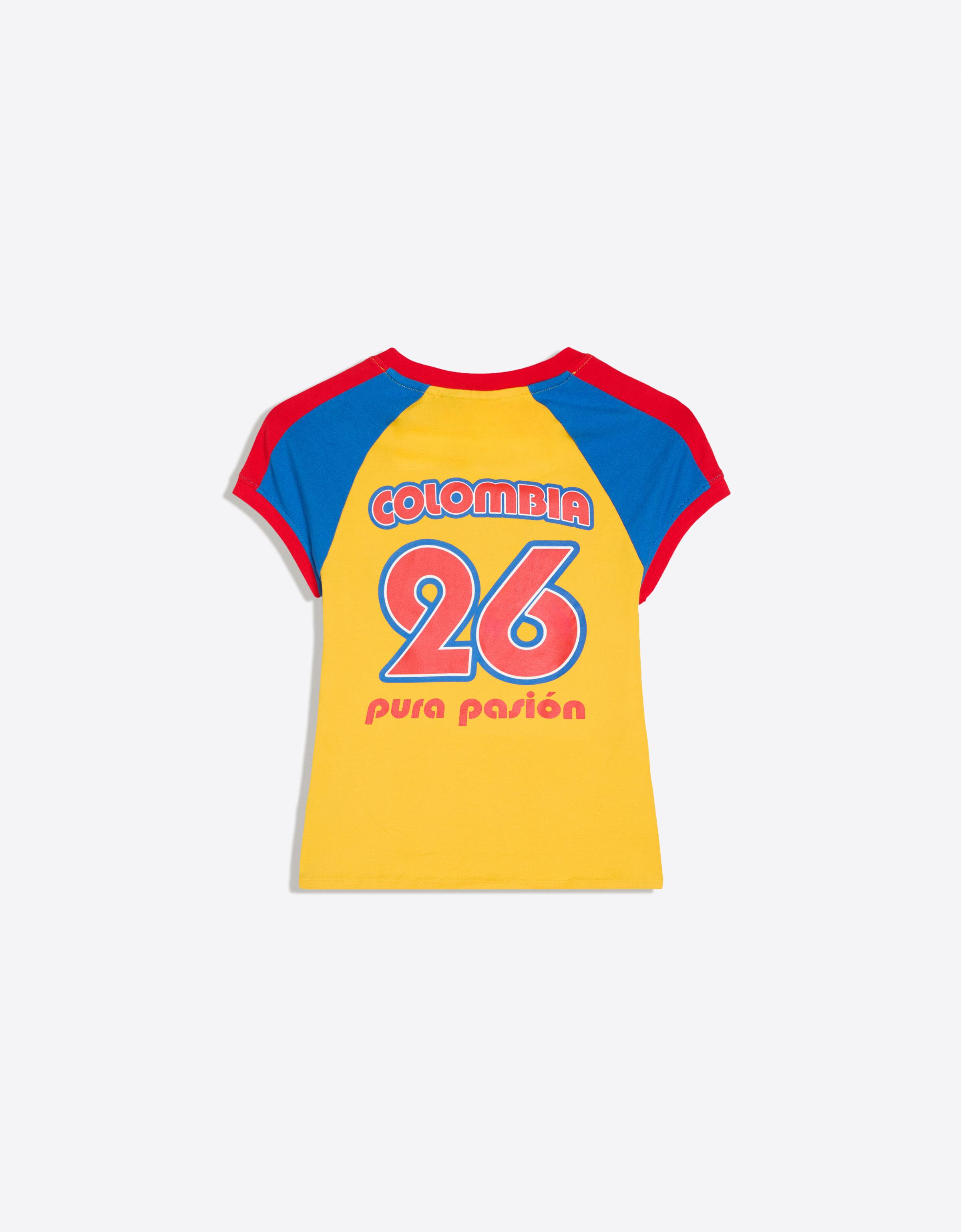 Colombia FIFA WORLD CUP™ V-neck T-shirt — Yellow