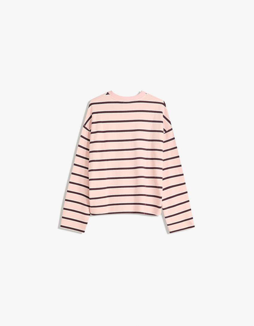 Striped jumper-Pink