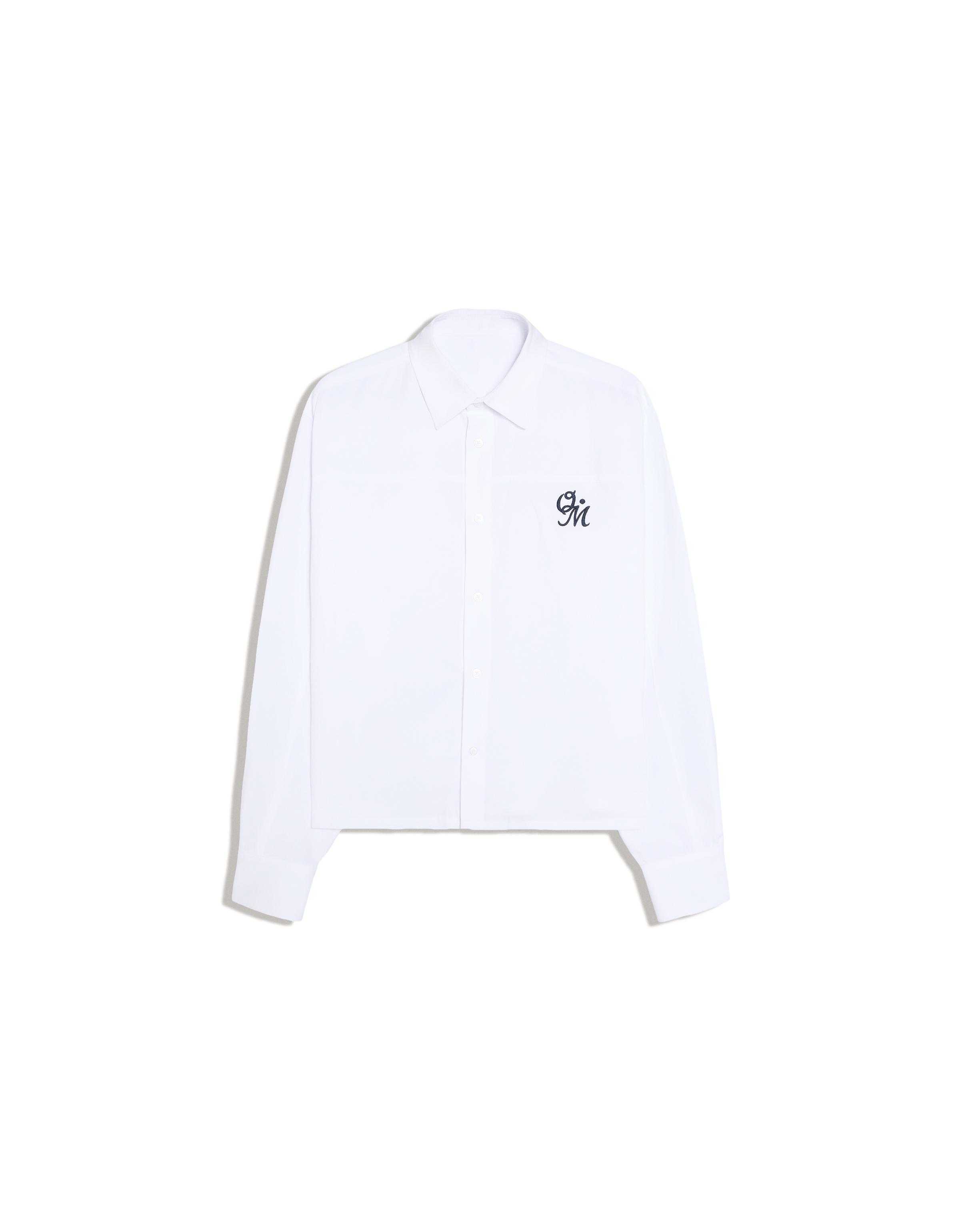 Long sleeve print shirt — White
