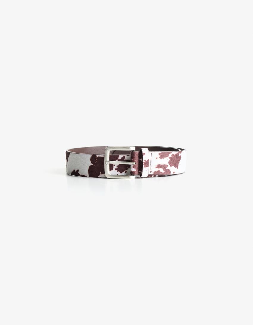 Riem met leereffect-Bruin