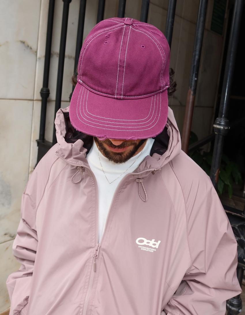 Cazadora técnica capucha-Rosa