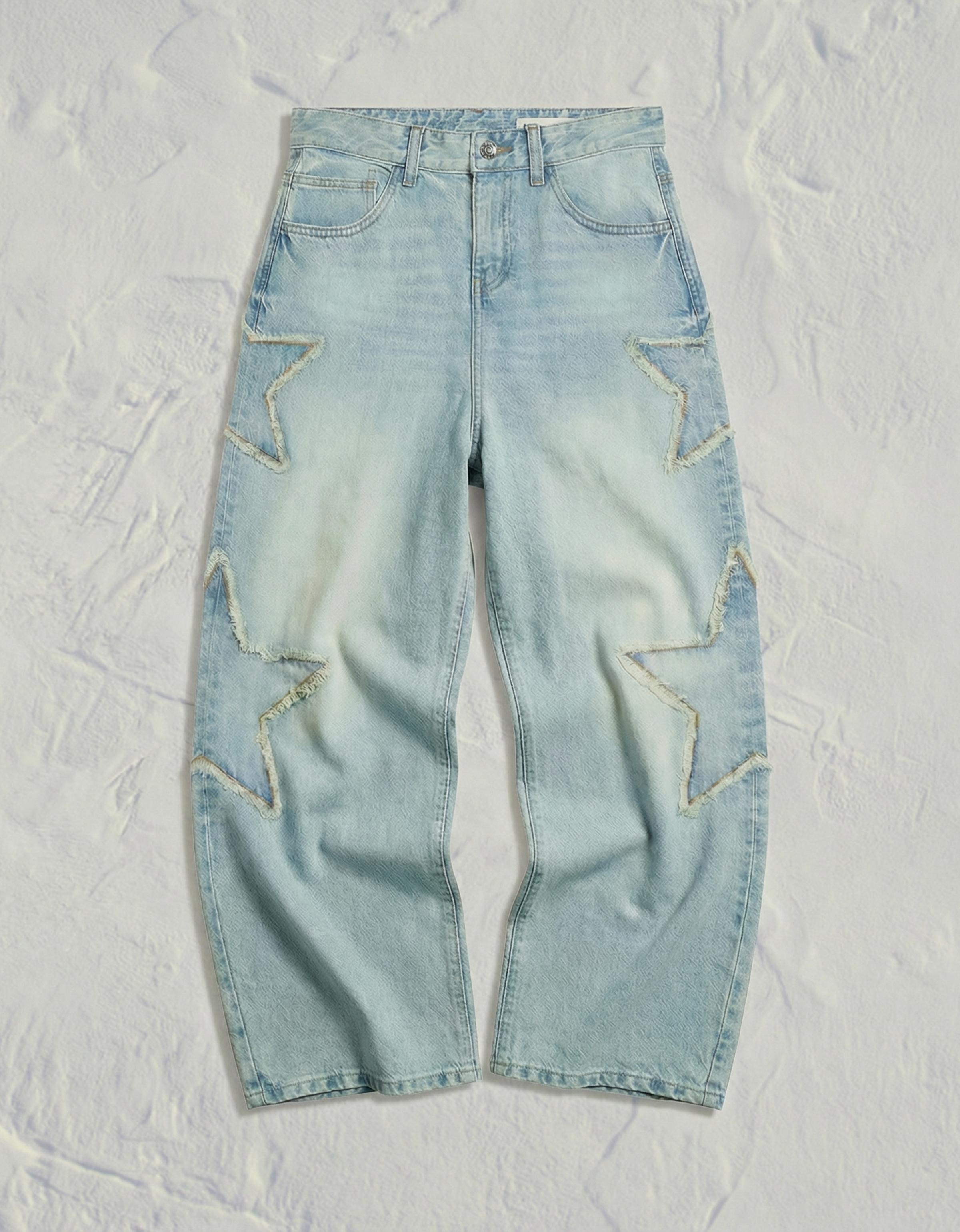 Yıldız detaylı düşük bel boyfriend jean - Görsel 18