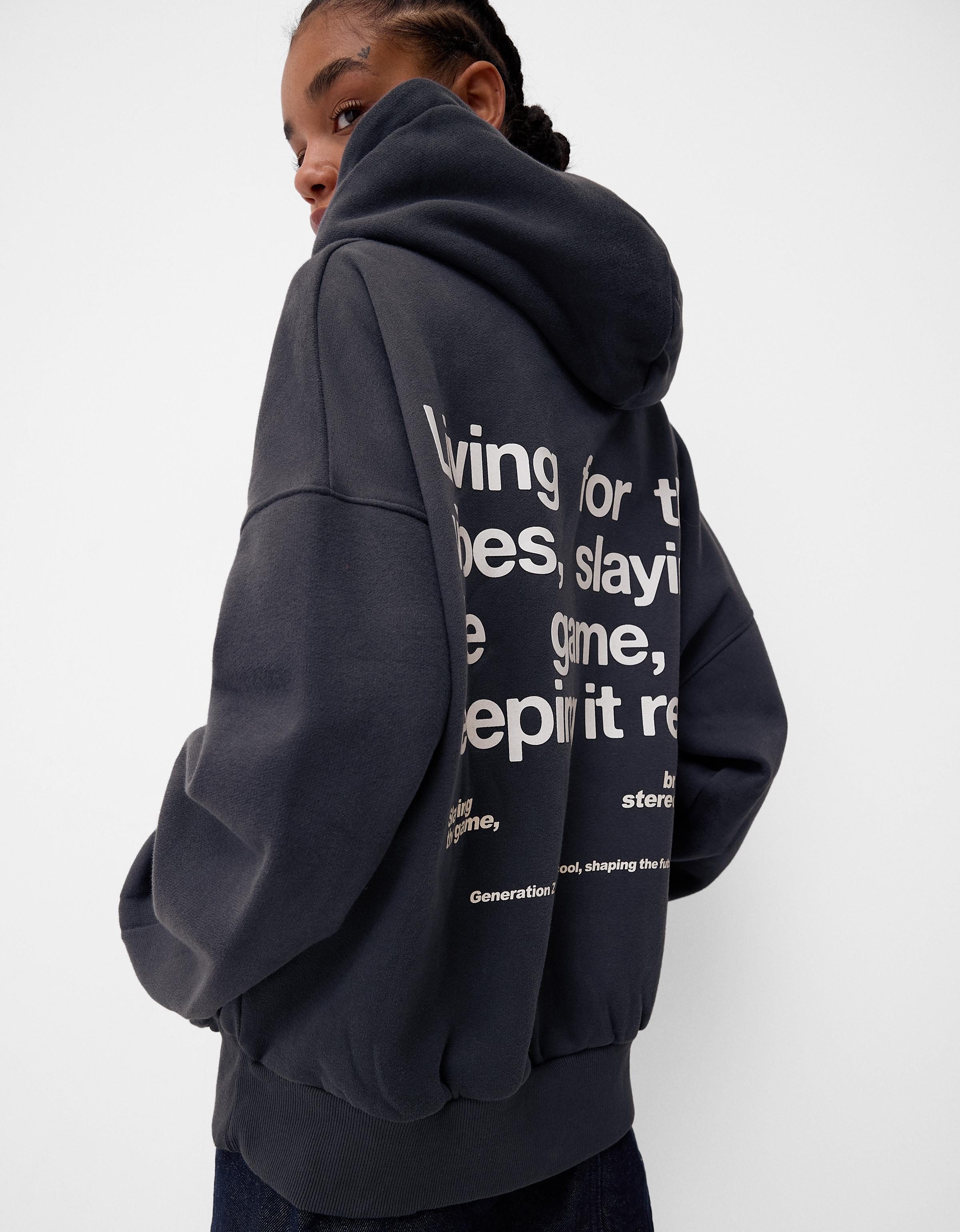 Printed hoodie - Sweatshirts and hoodies - BSK Teen | Bershka