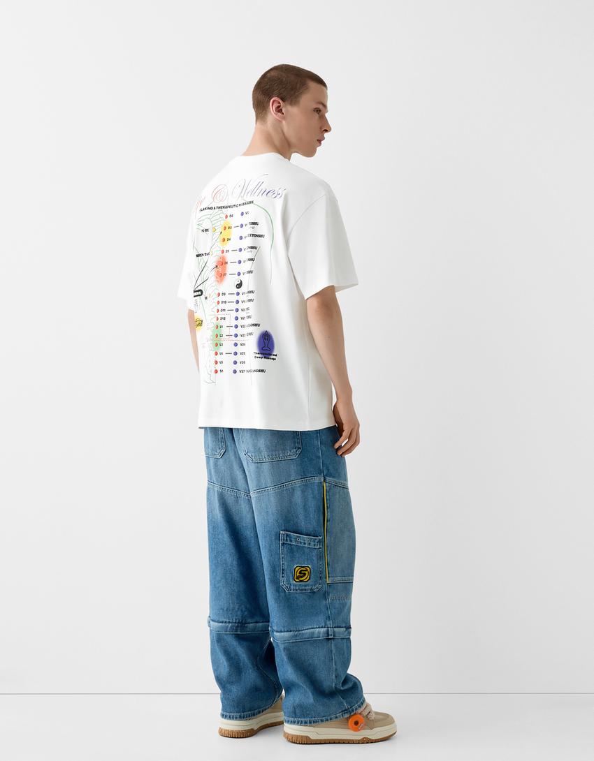 T-shirt BERSSSHKA X SSSTUFFF imprimé-Blanc-4