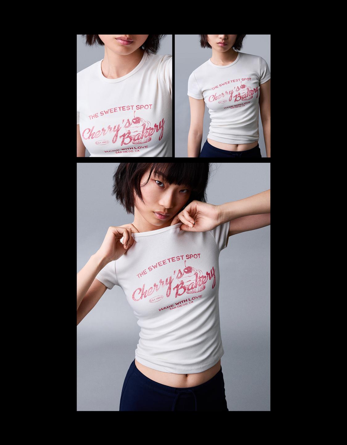Short sleeve T-shirt with print