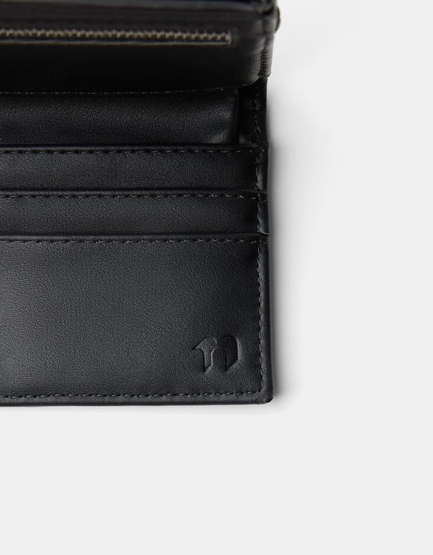 Portefeuille fermeture élastique-Noir-3
