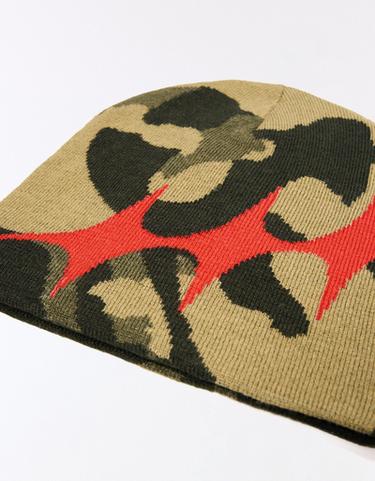 Star knit beanie — Khaki 4
