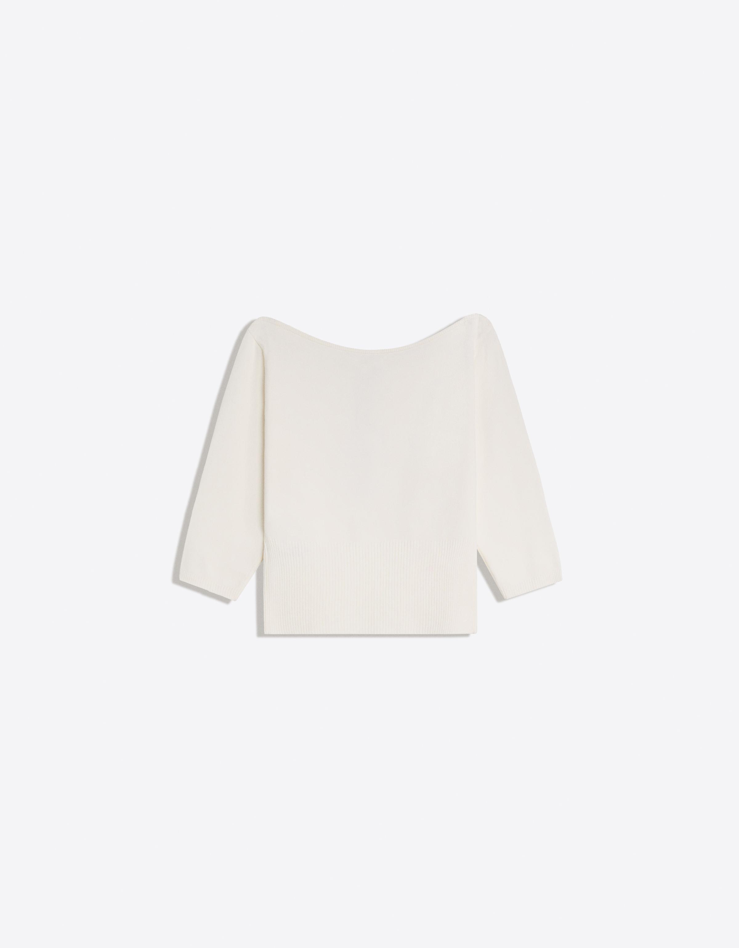 Boat neck jumper — Cream
