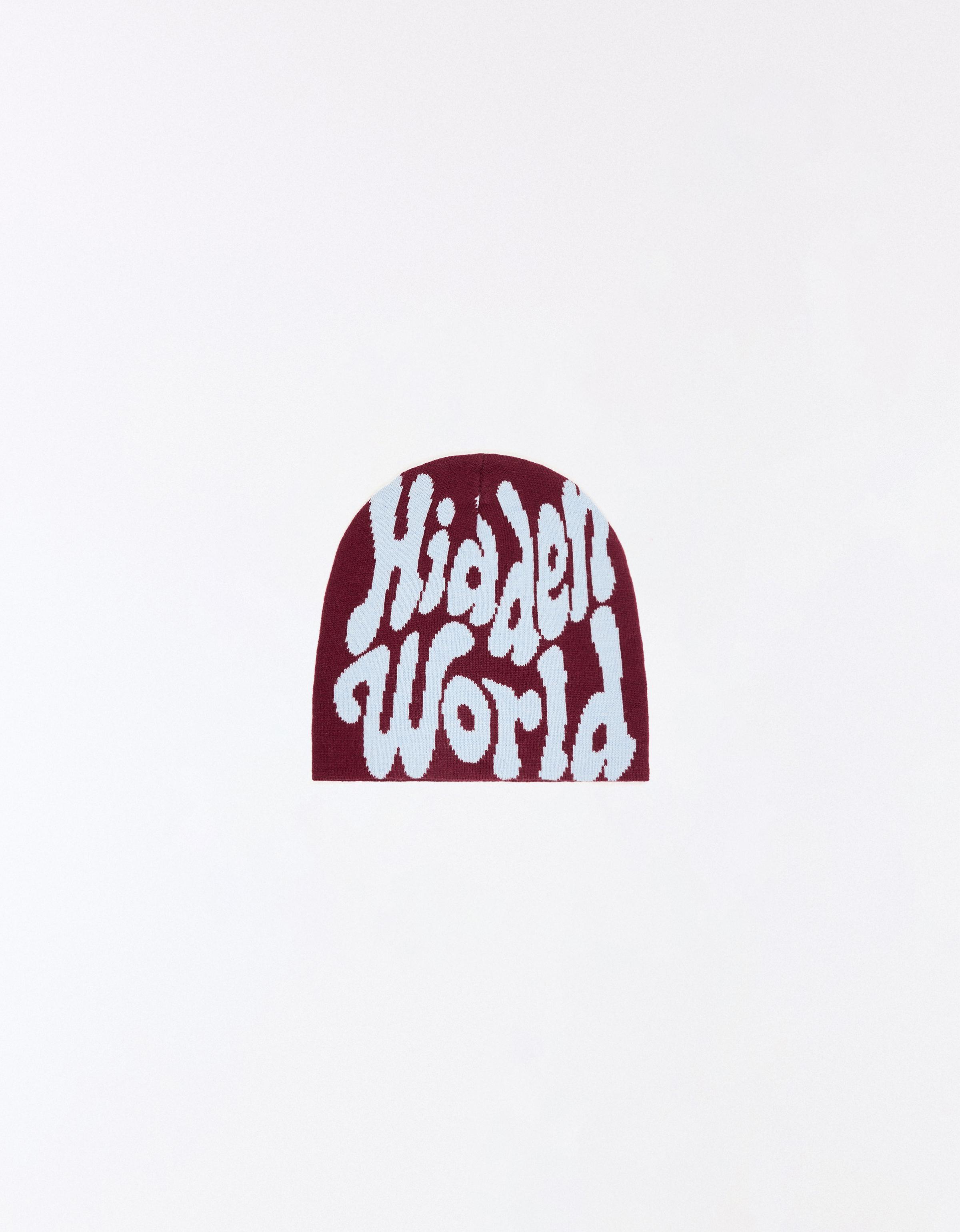Knitted beanie — Burgundy