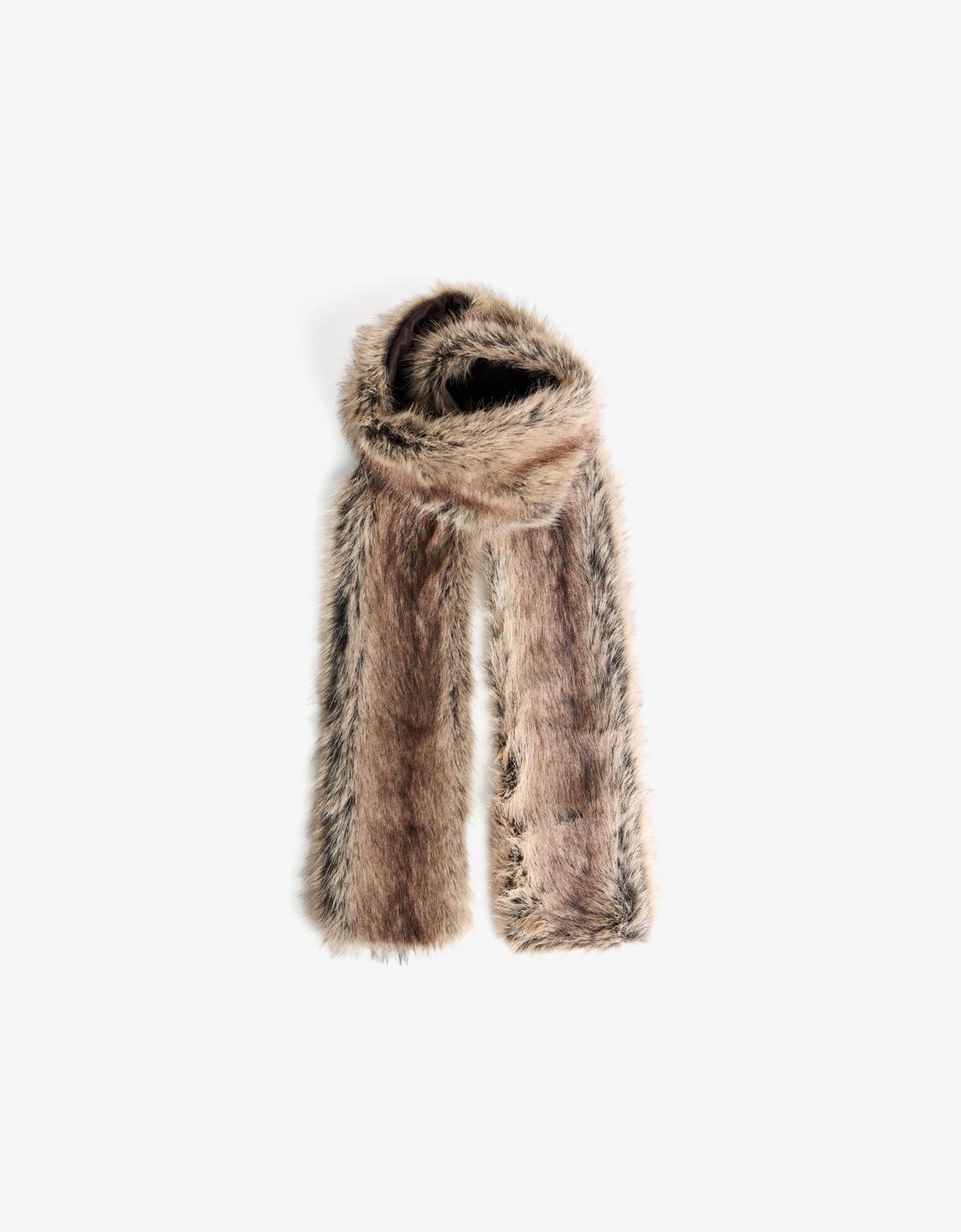 Faux fur stole