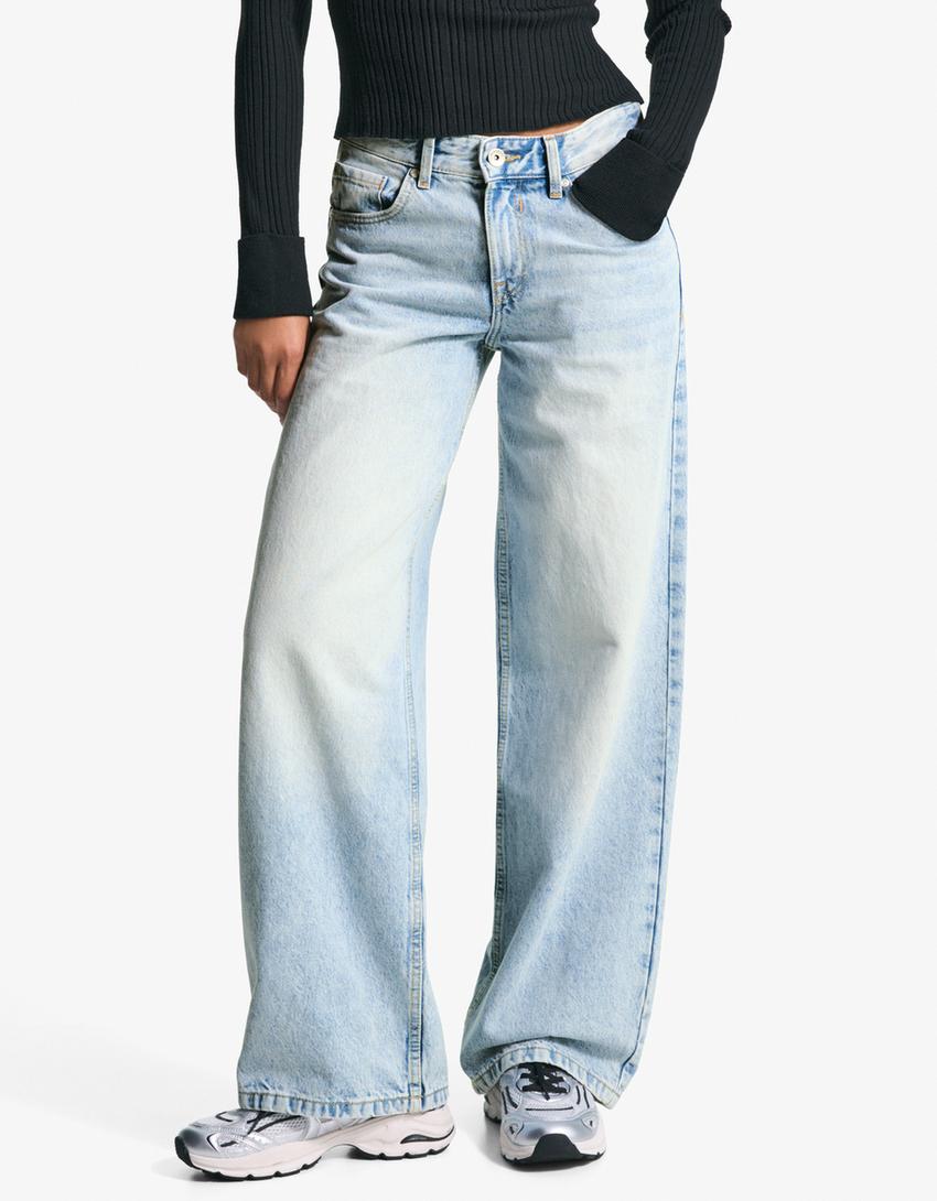 Boyfriend jeans-Light blue