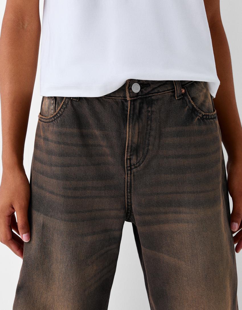 بنطال جينز واسع-أسود-3