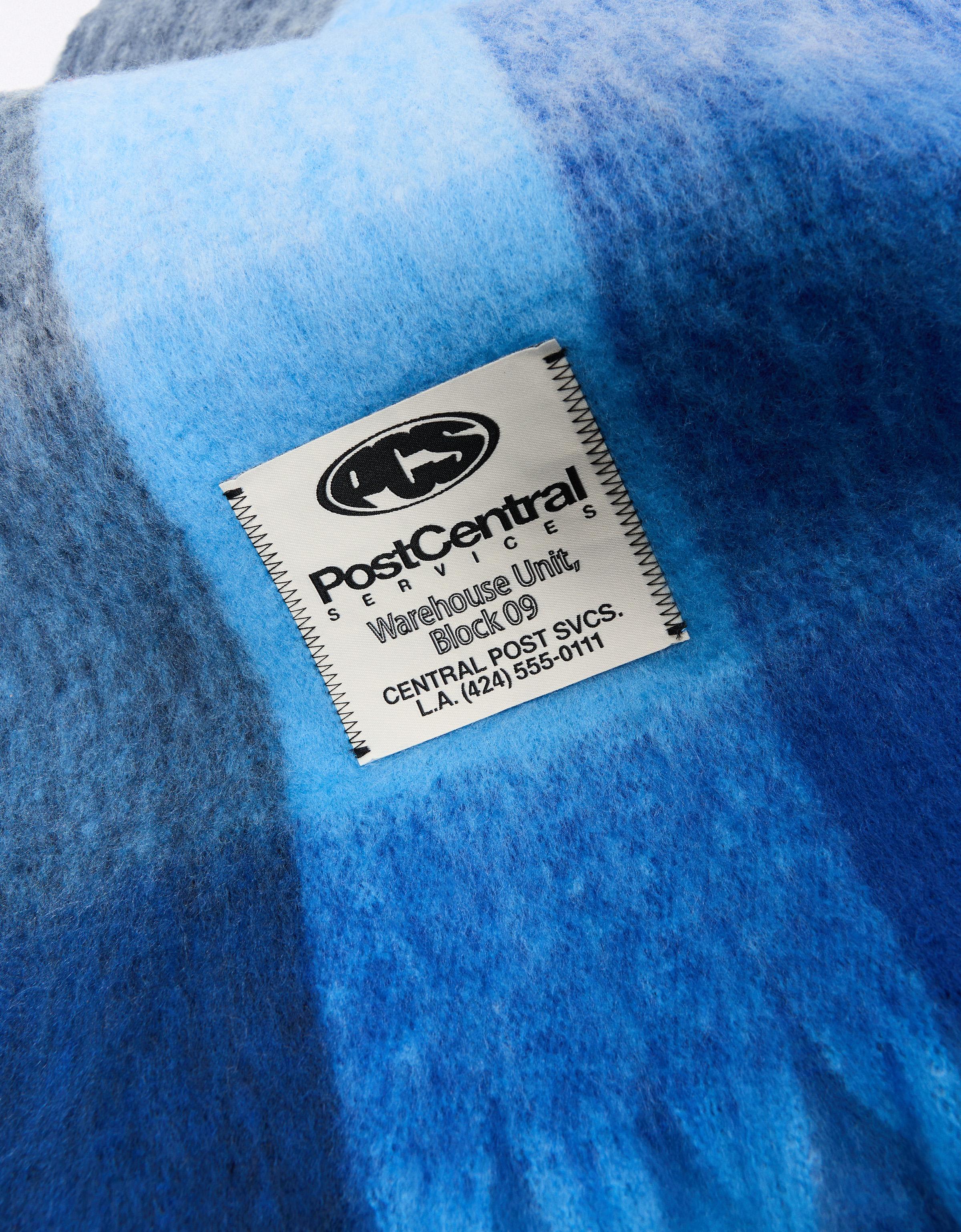 Check scarf — Blue