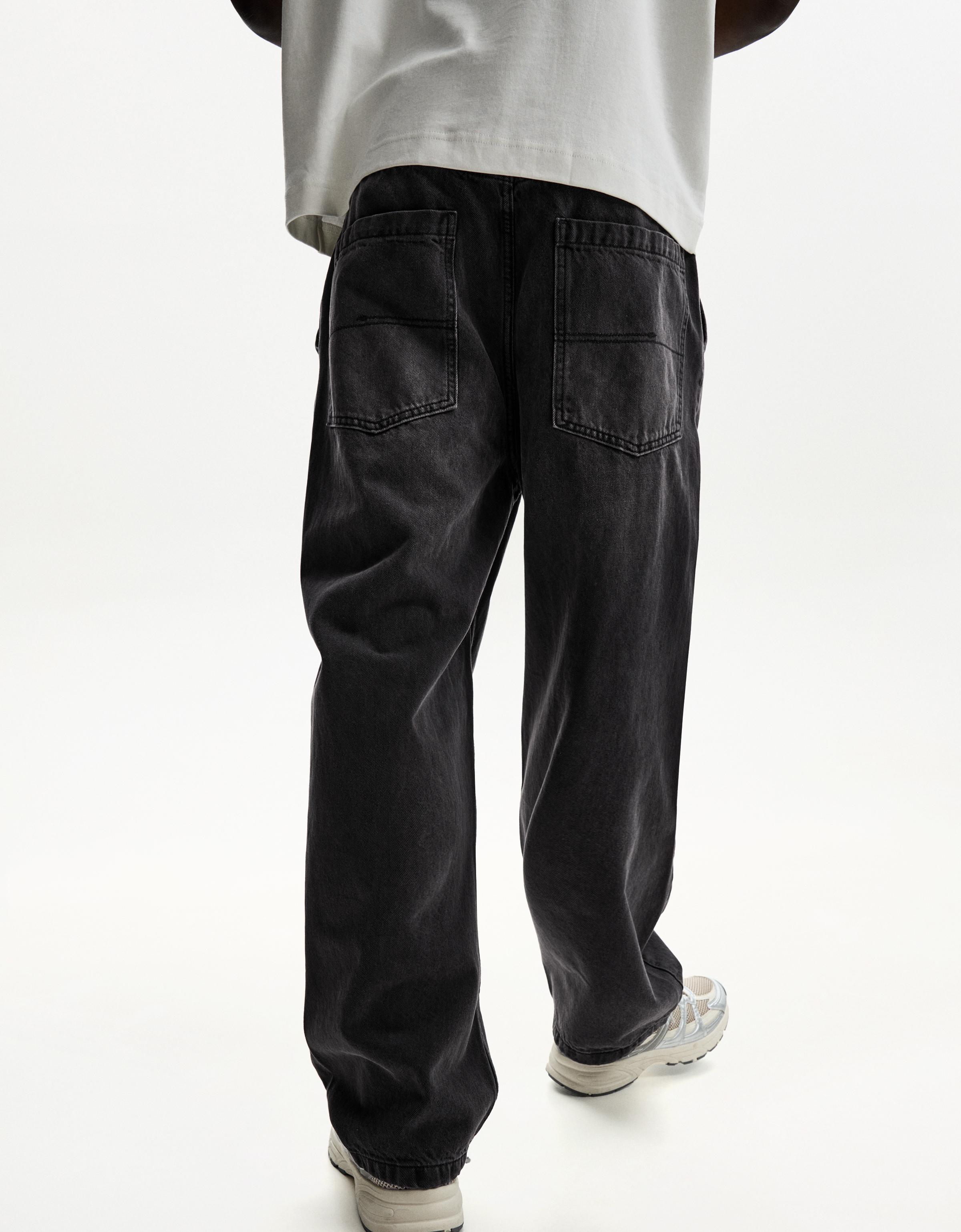 Faded-effect skater fit jeans - Jeans - Men | Bershka Faded-effect skater fit jeans - Jeans - Men | Bershka
