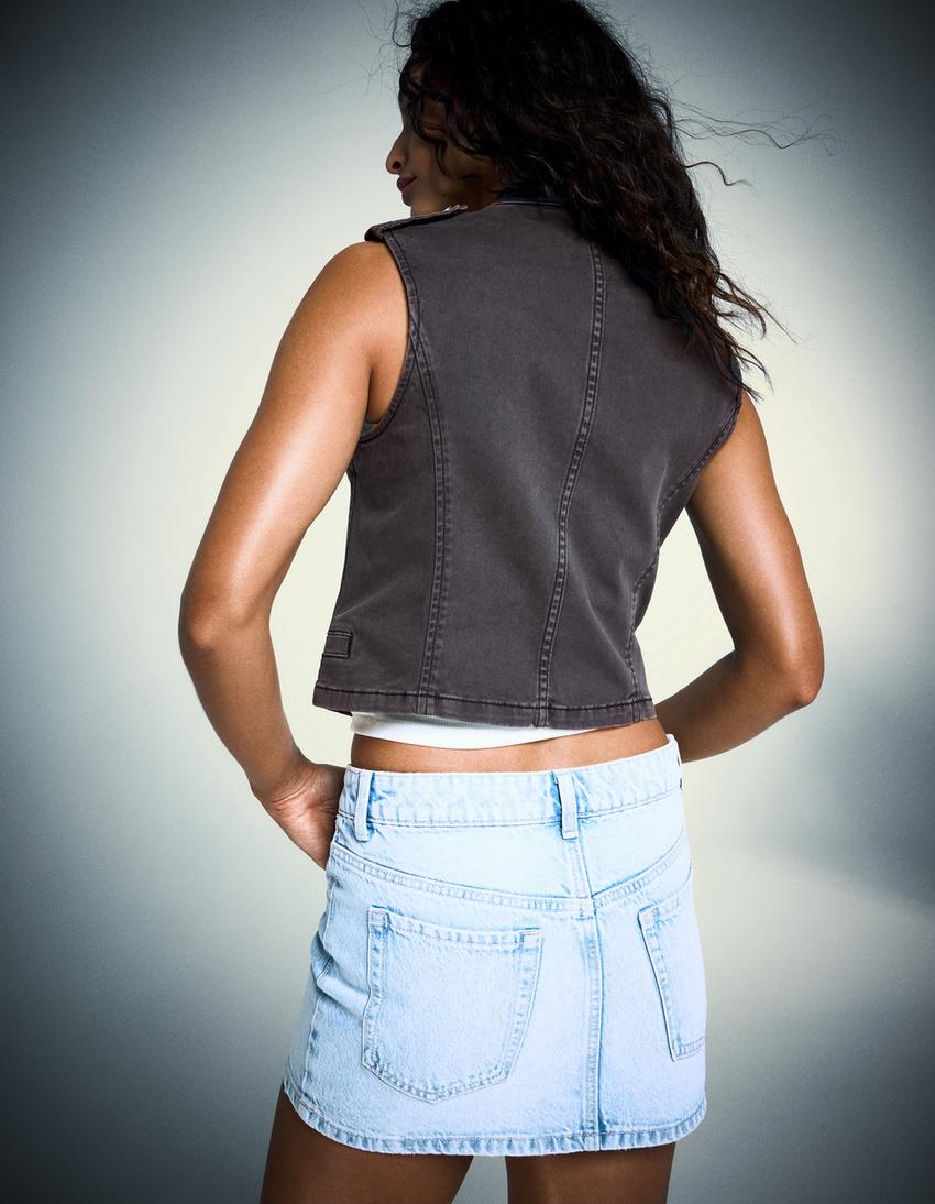 Front button waistcoat-Dark grey