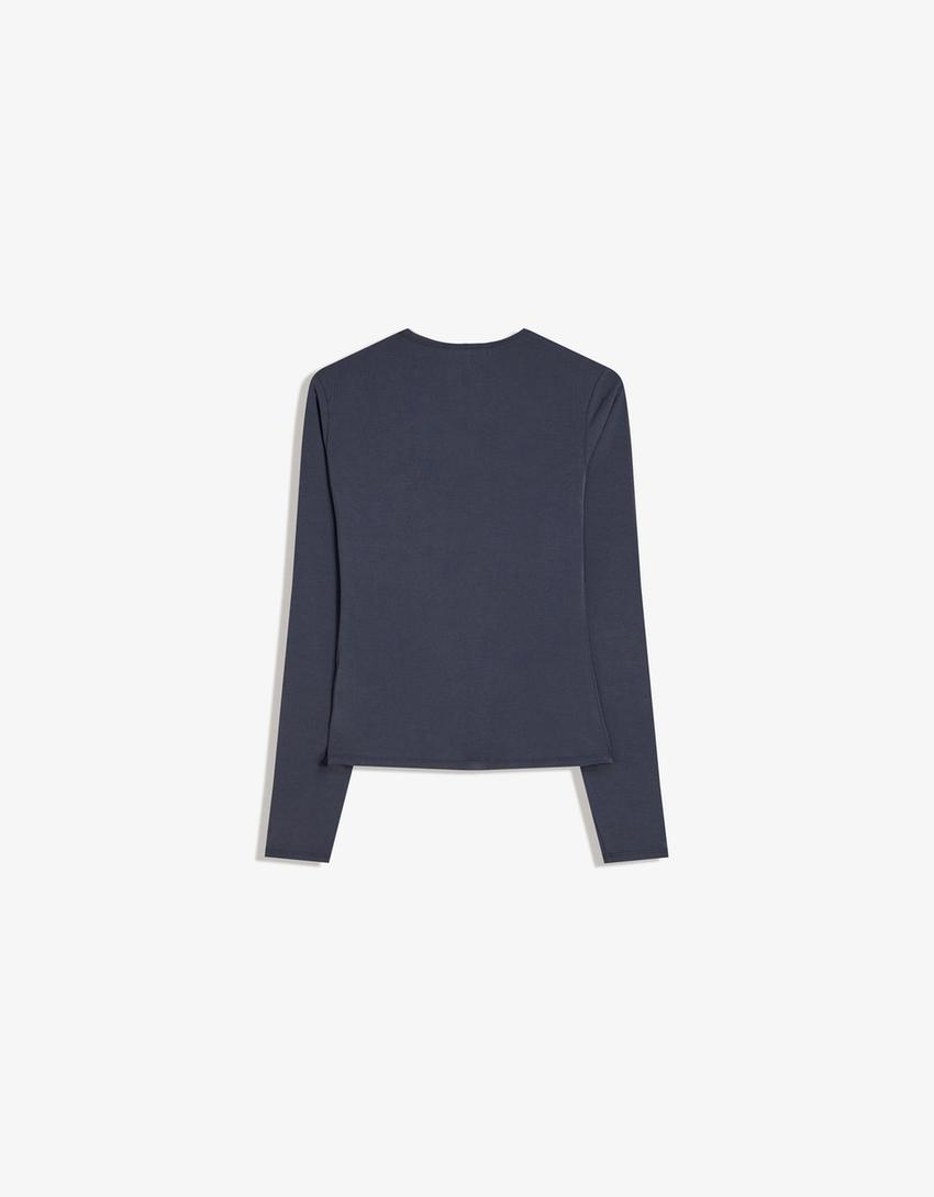 Langarmshirt-Marinenblau