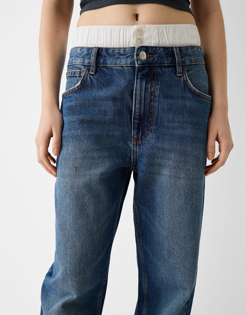 ‘90s underwear jeans-Blue-3