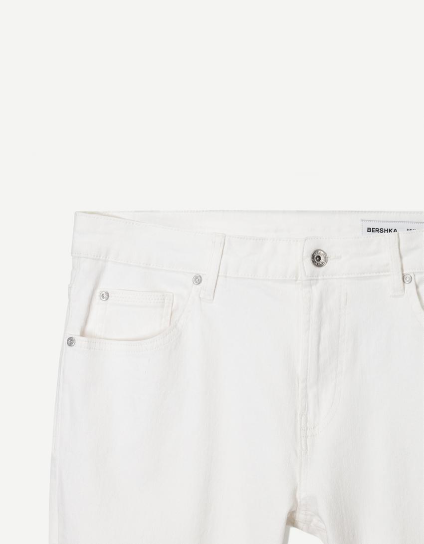 Skinny jeans-Wit-2