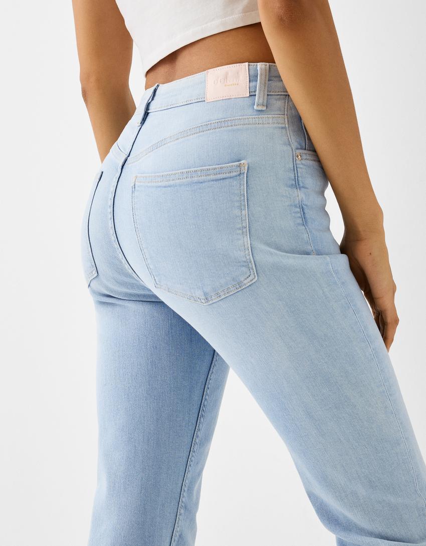 Jean flare-Bleu clair-5