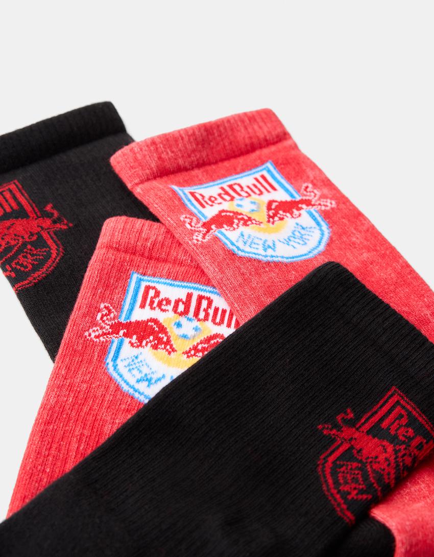 حزمة جوارب نيويورك ريد بولز-أحمر-6