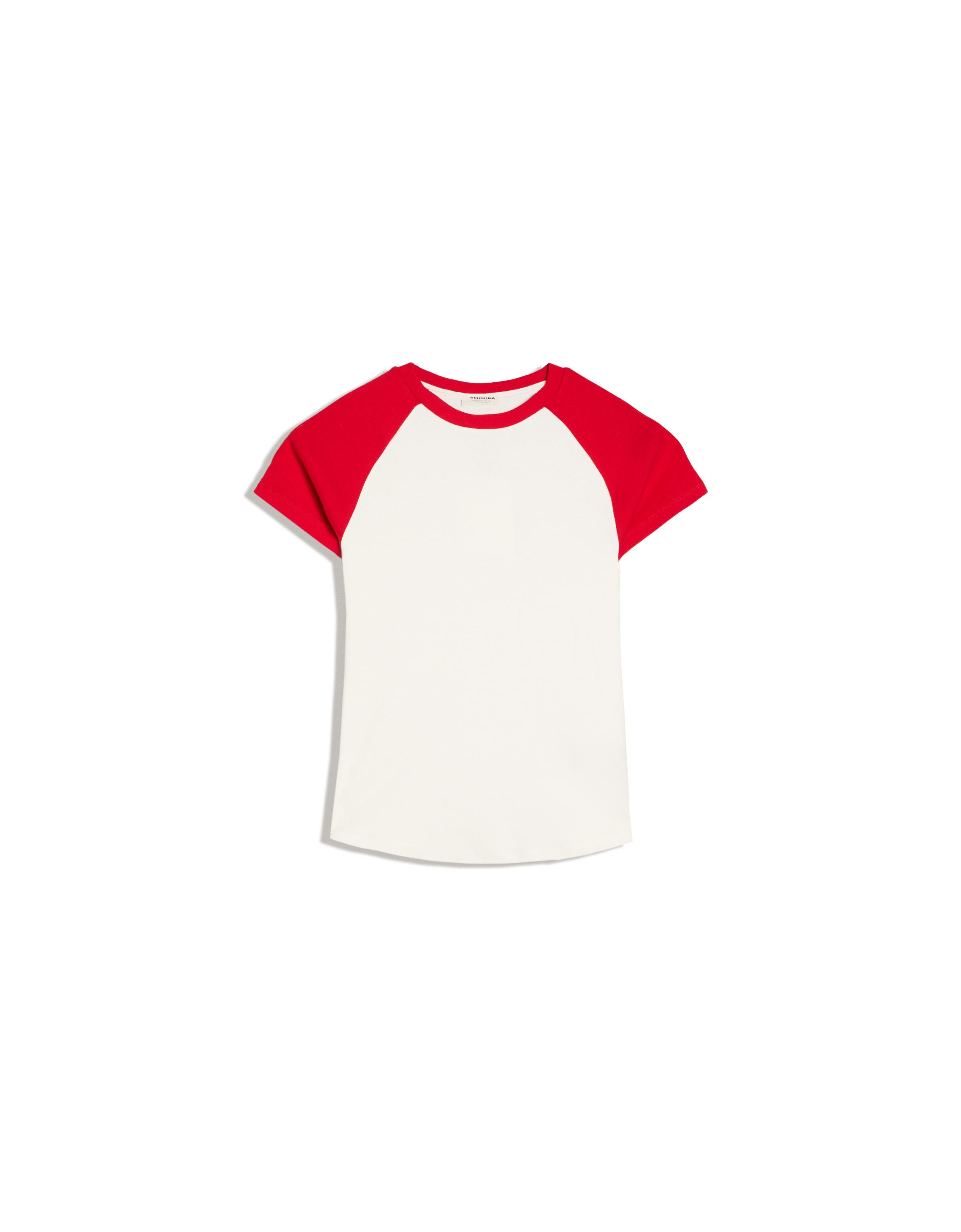 Fitted raglan T-shirt — White