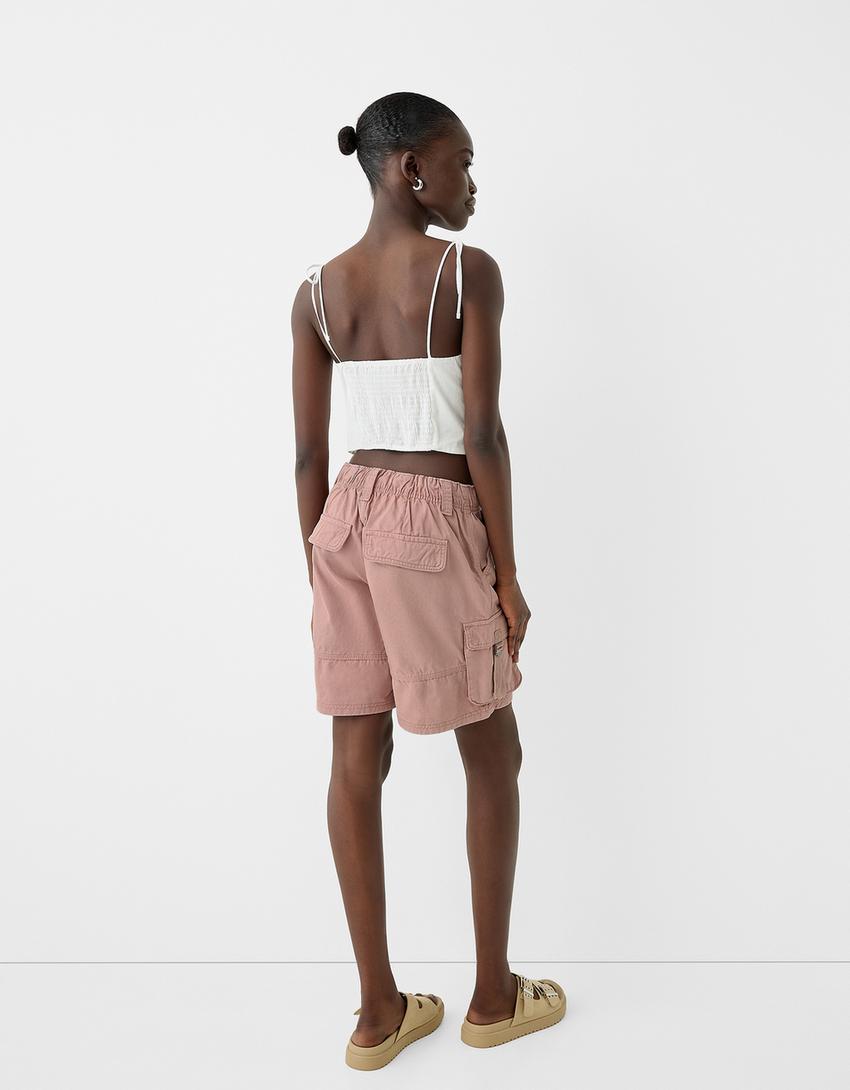 شورت برمودا كارغو بأشرطة-زهري-2