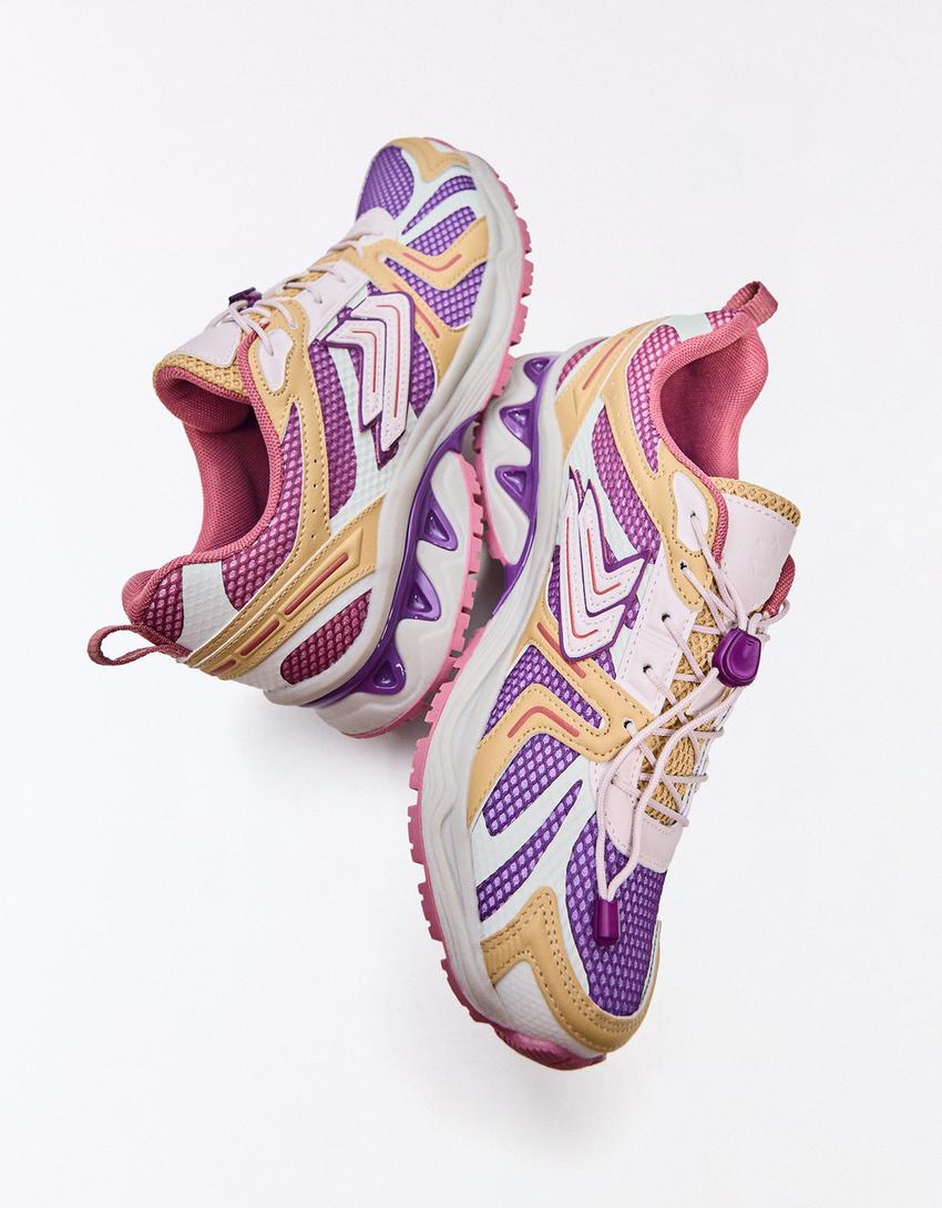 Sneaker multi-elementi-Multicolore