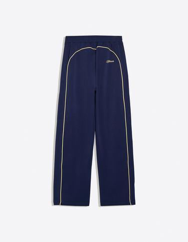 Contrast wide-leg trousers — Navy 5