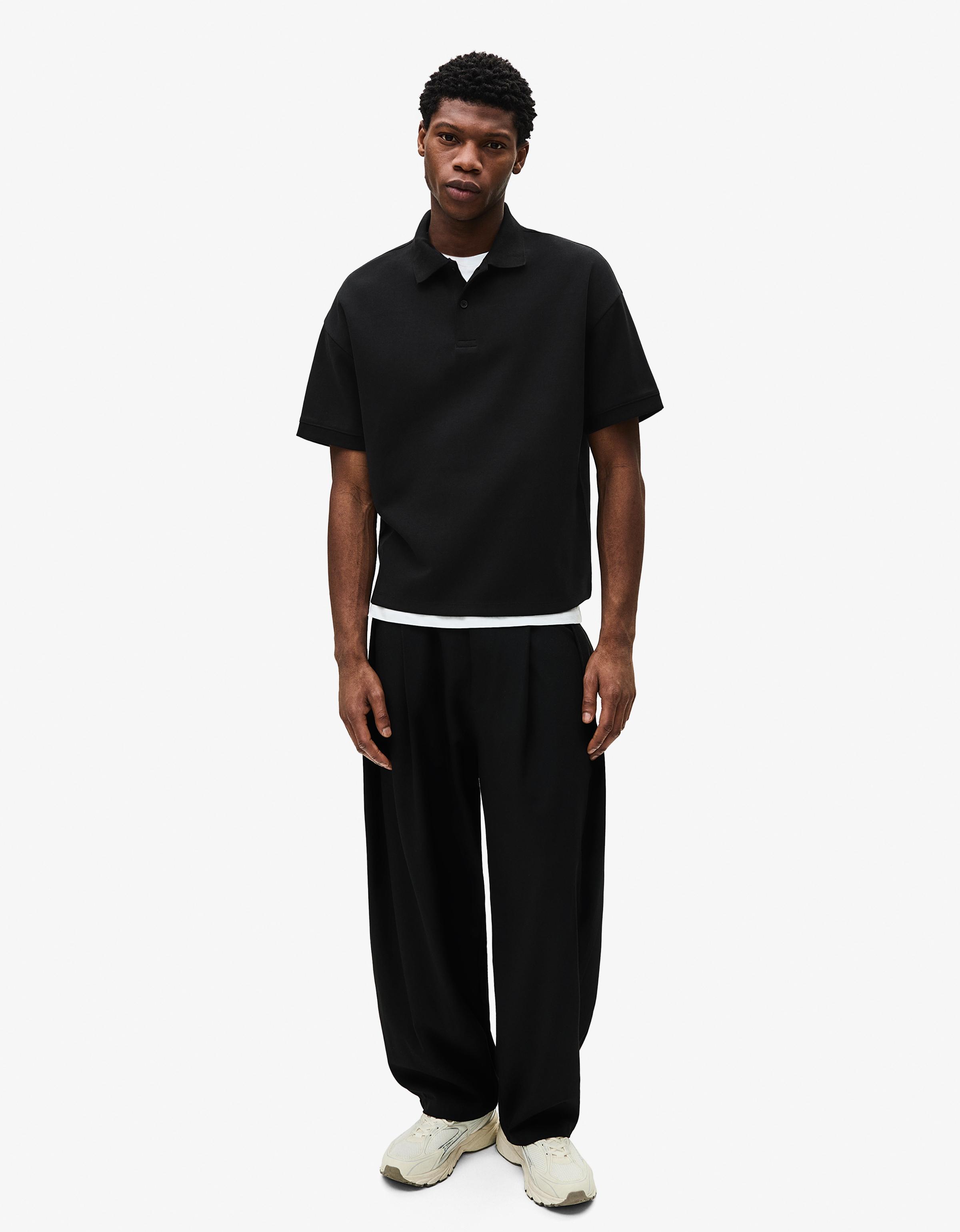 Kısa kollu polo yaka tişört - Görsel 41