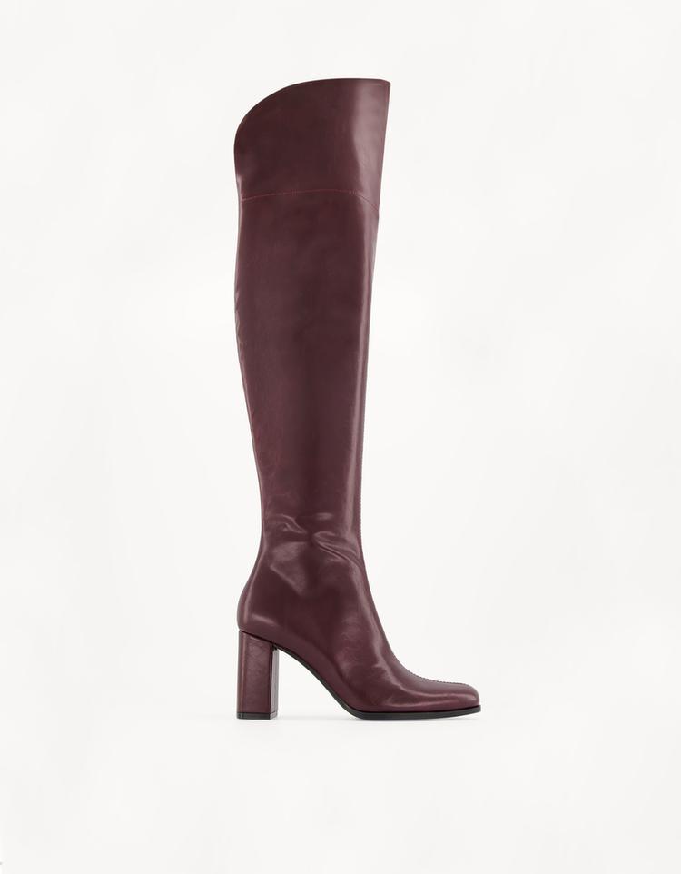 Bota tacón caña XL