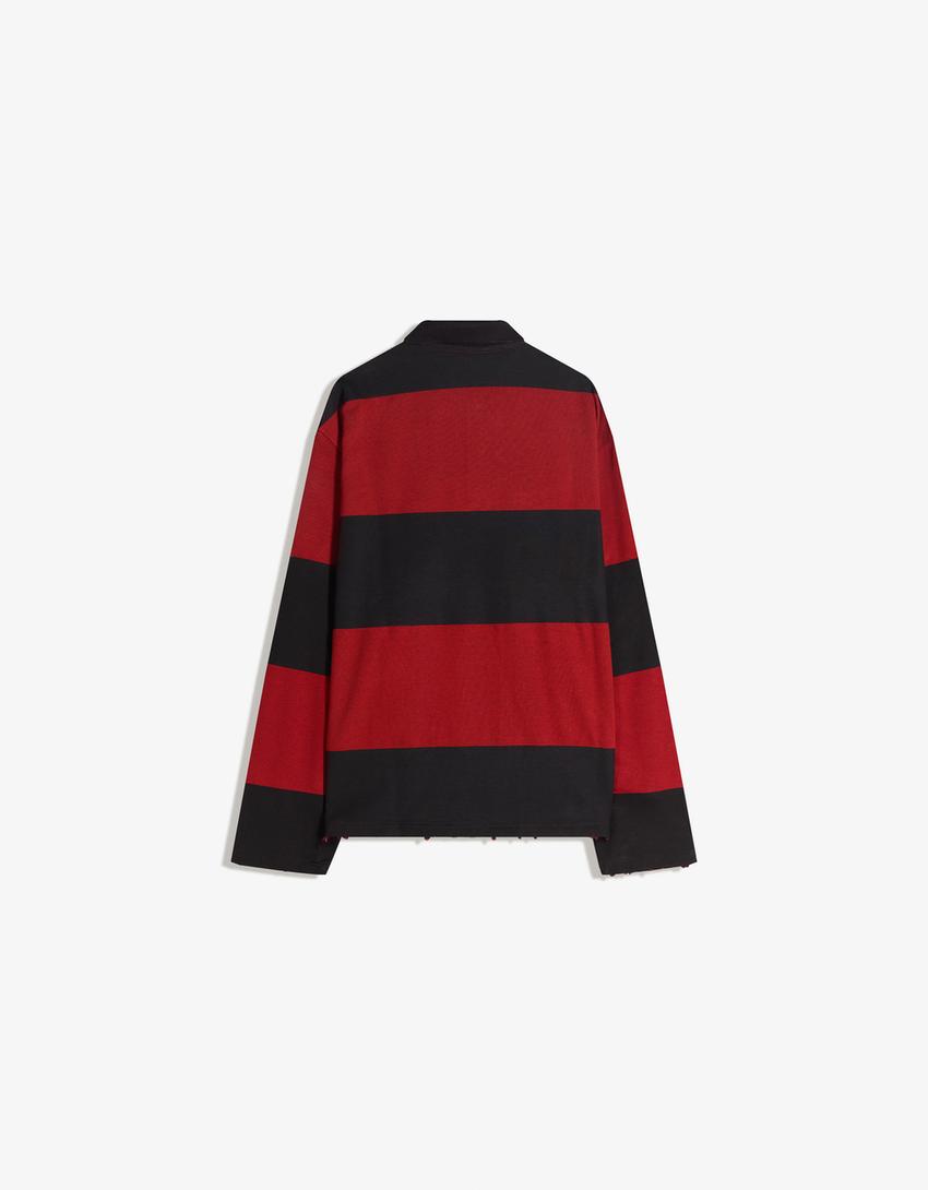 Polo-Sweatshirt Nightmare on Elm Street-Rot