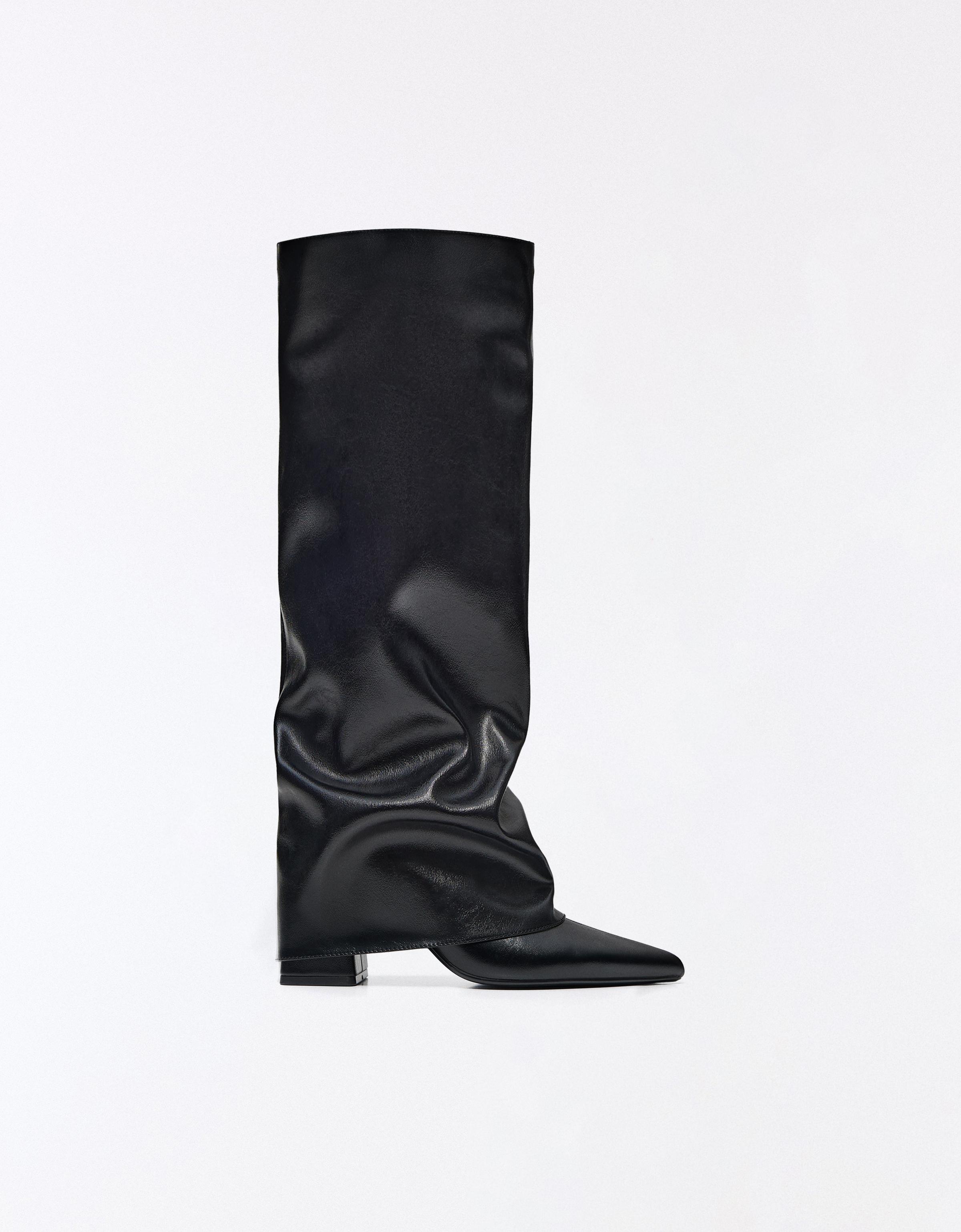 Trouser heel boots — BLACK