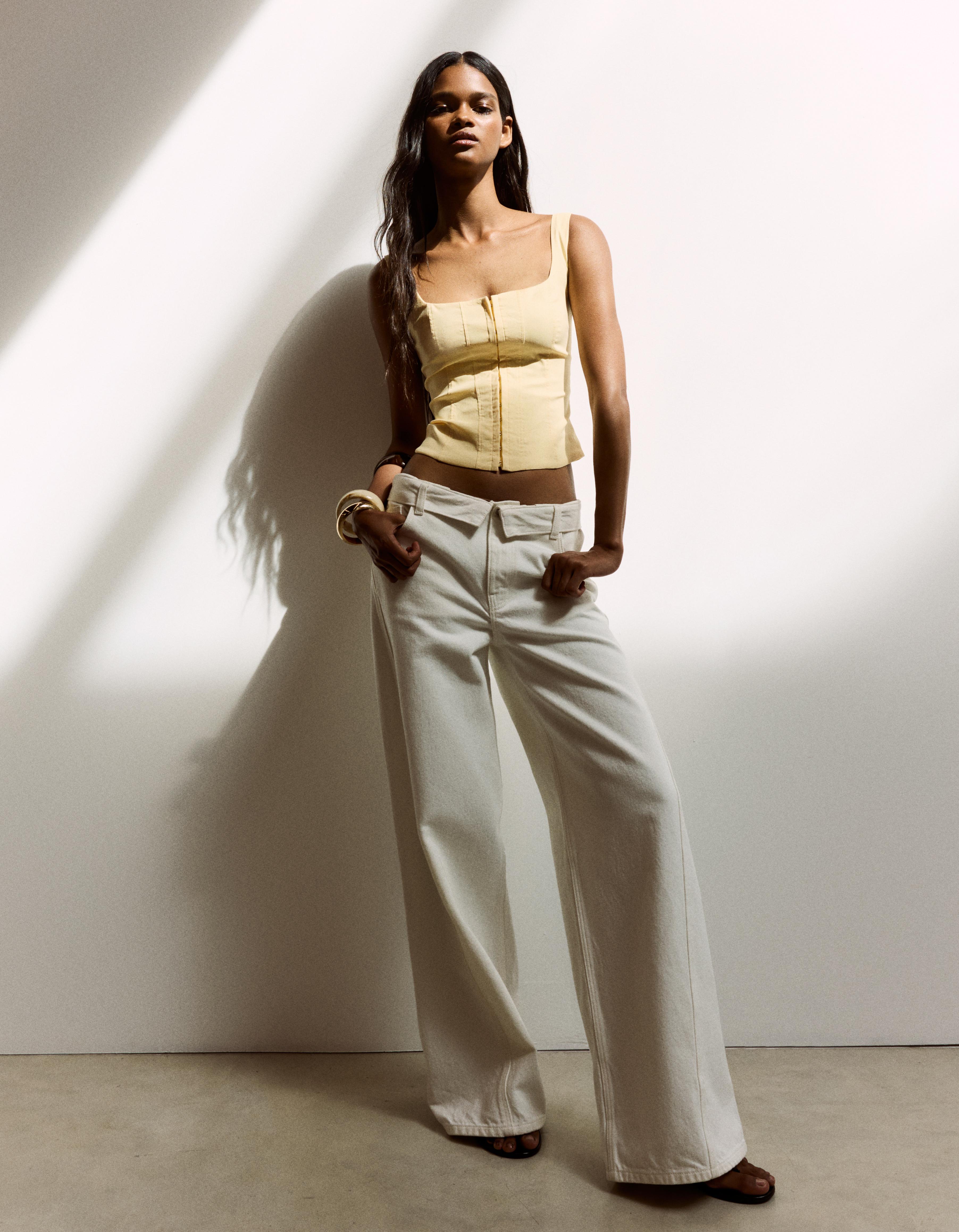 Bengaline corset top — Yellow