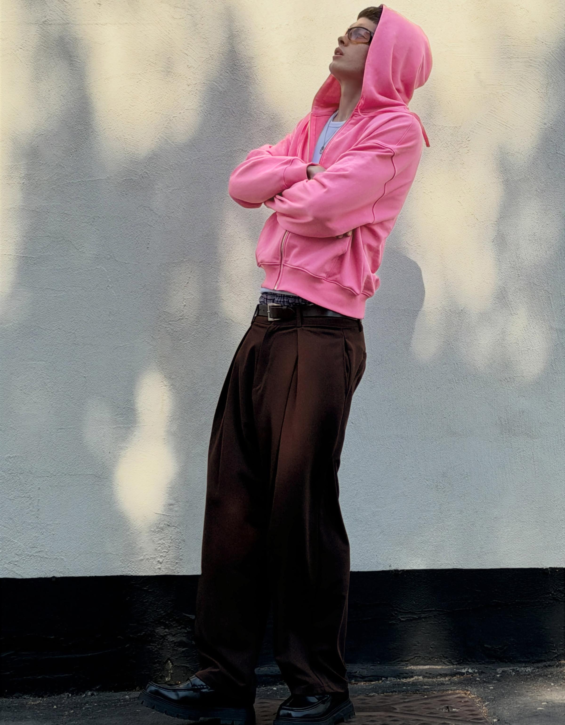 Zip-up hoodie — Pink