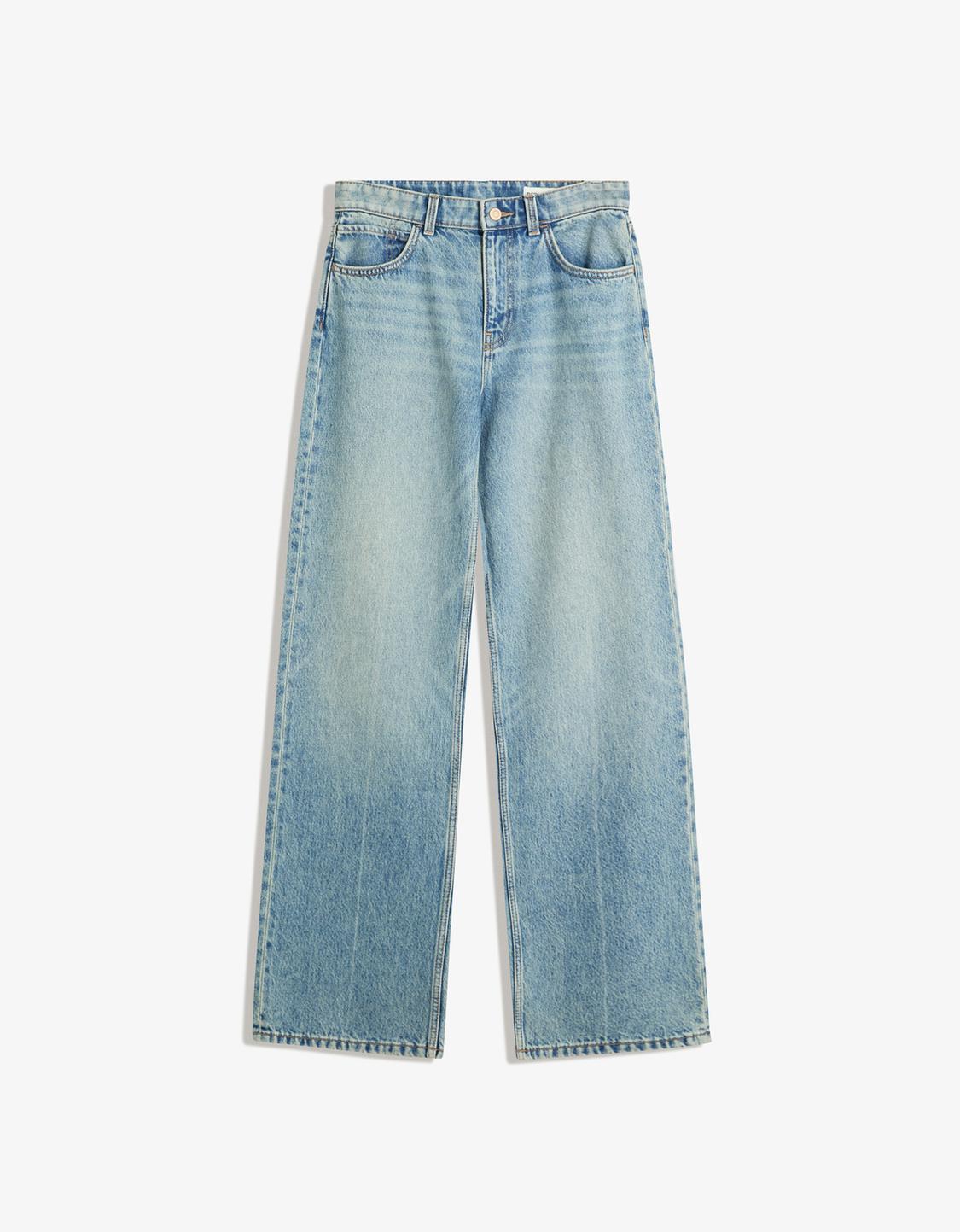 Straight wide-leg jeans
