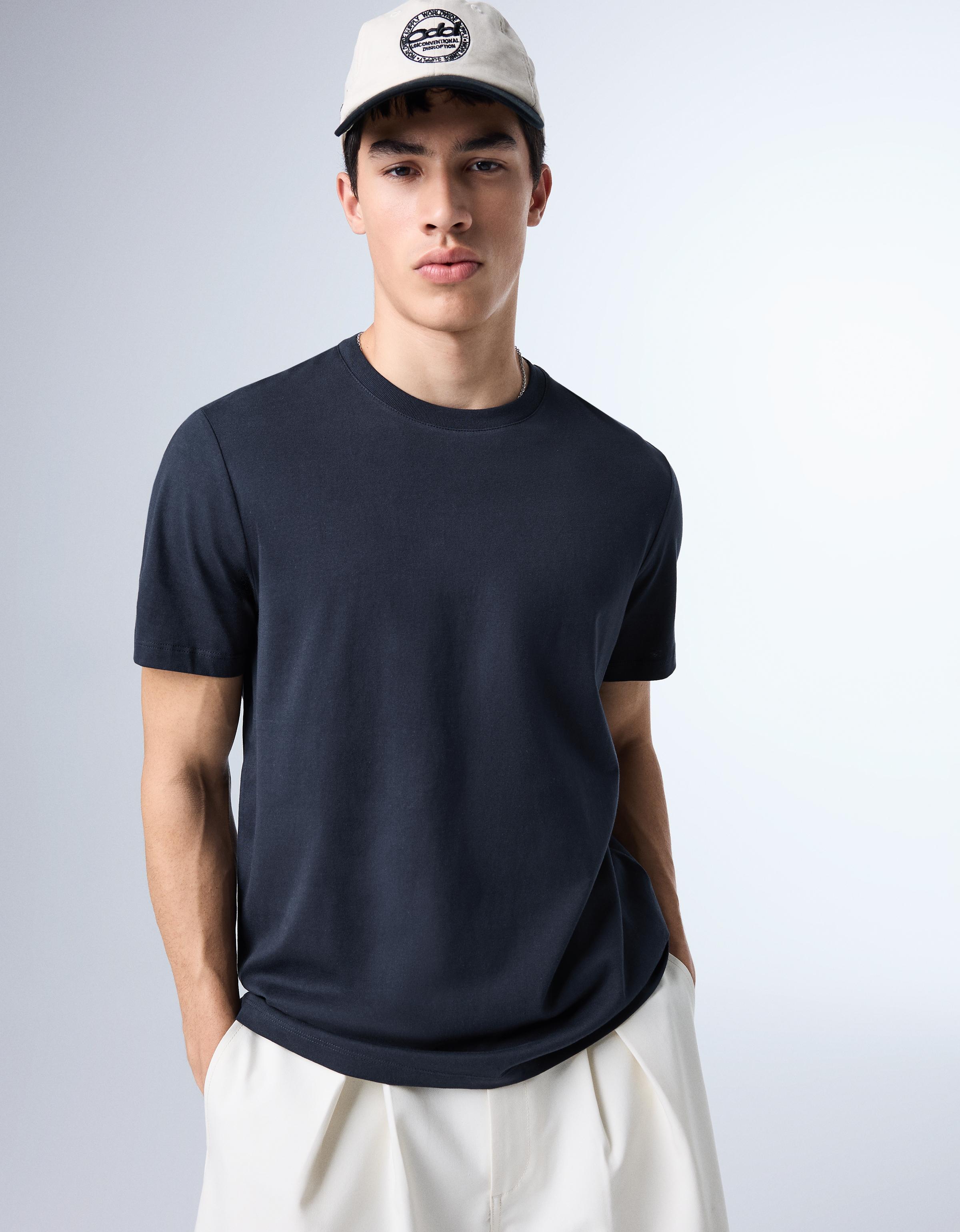 T-Shirt Regular Fit S Marine