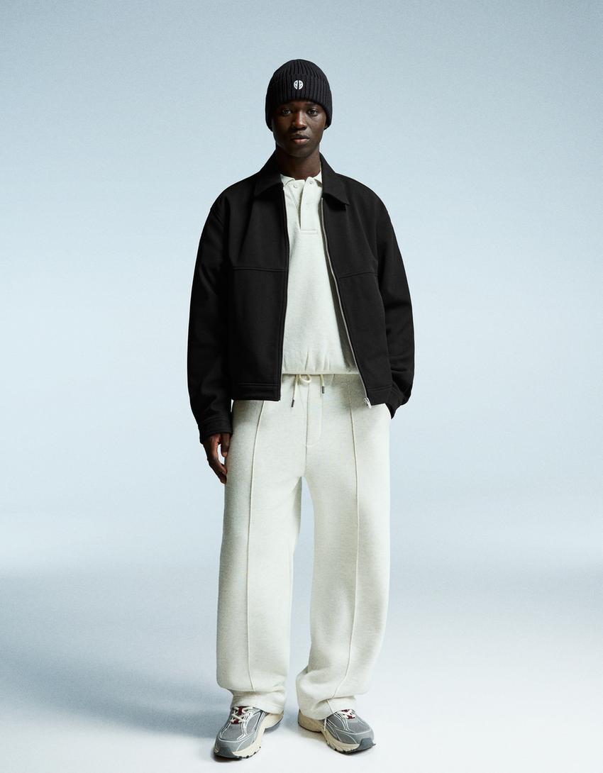 Textured jacket-Black-1