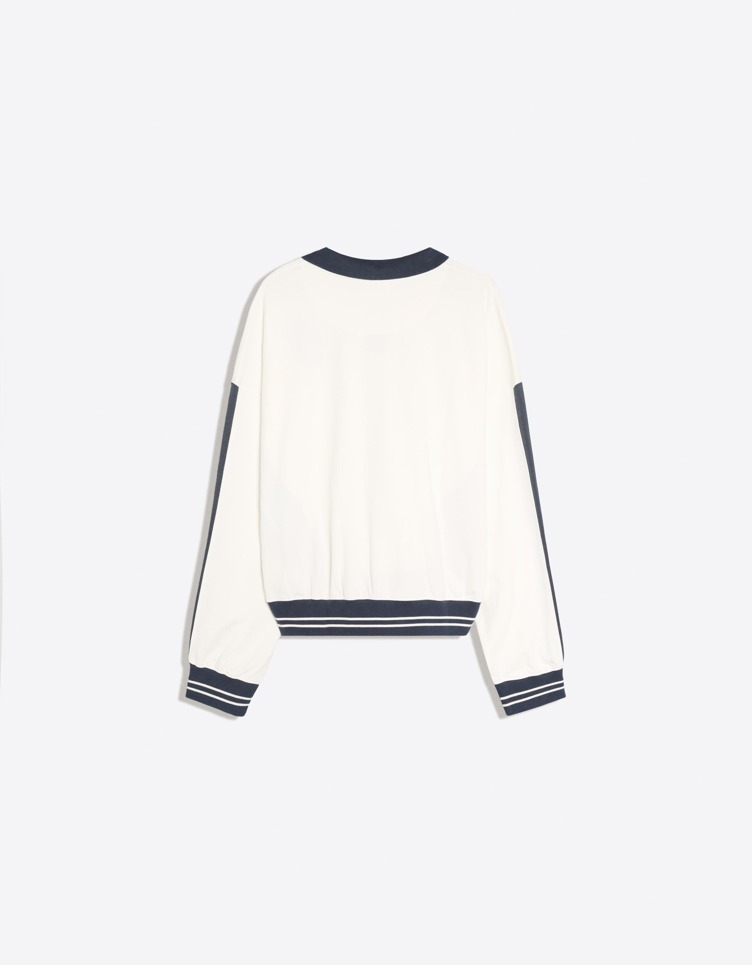 Bershka Uzun kollu baskılı polo görsel 4