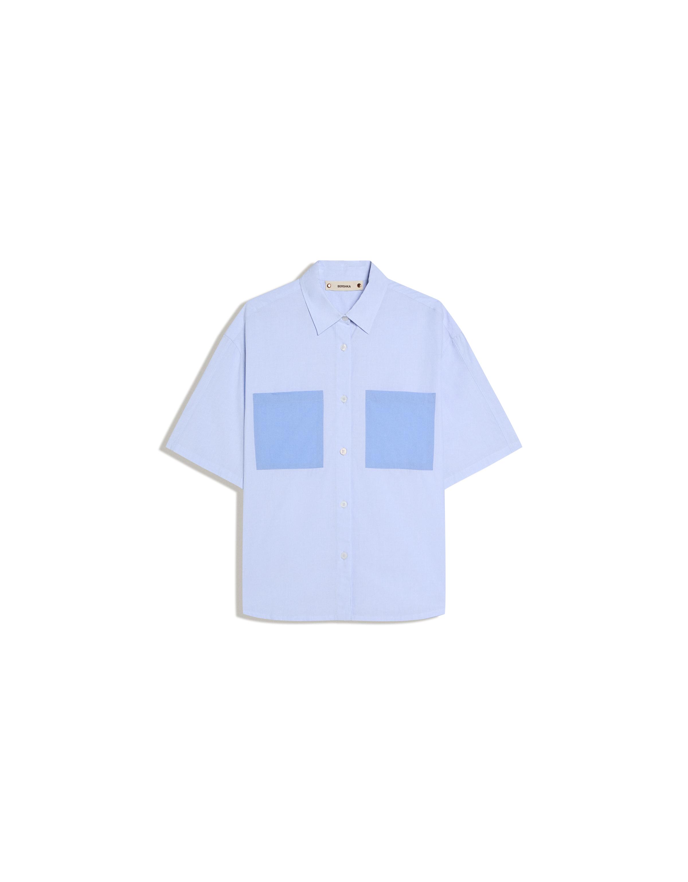 Oversize short sleeve stripe shirt